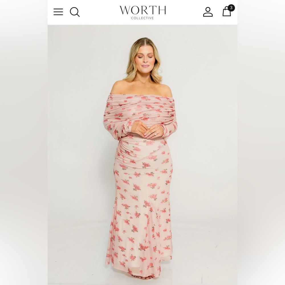 Azaleia Maxi Dress in Pink - Bump Friendly (size up for maternity)